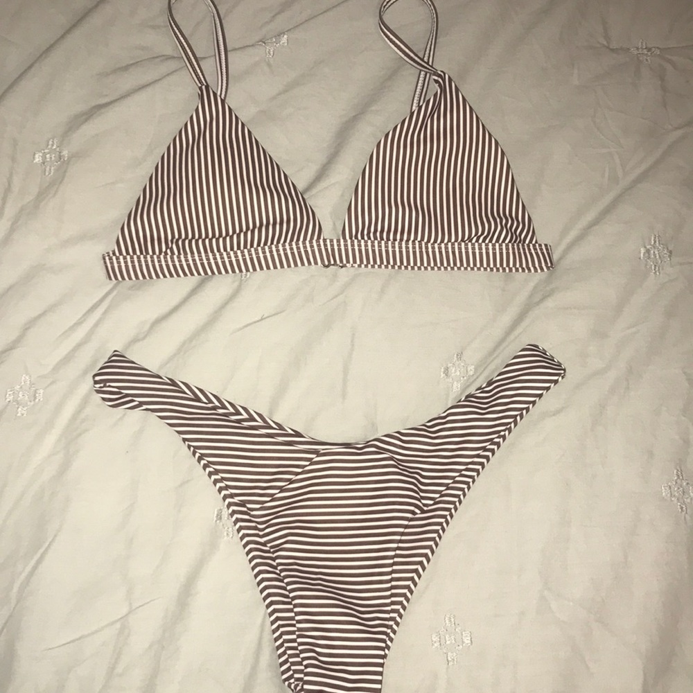 Striped bikini